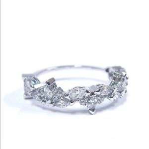 NWT Swarovski lady flower ring size 6